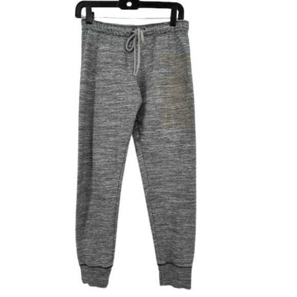 Victorias Secret Pink Jogger Sweatpants Small Gray Gold - Picture 4 of 8